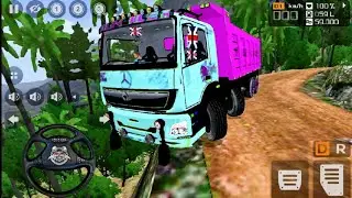 INDIAN POWER FULL TIPPER TRUCK DANGEROUS OFF-ROAD DRIVING | BUS SIMULATOR INDONESIA