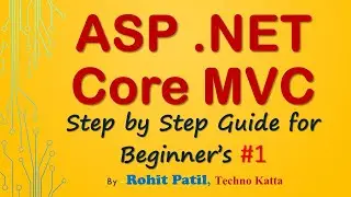 Creating asp net core mvc web application in Visual Studio tutorial for Beginners Techno Katta 2020