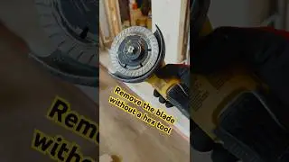 How to remove Dewalt grinder blade without a hex tool #diy #newreno