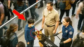 K9 Refuses to Let Boy Board Plane – Seconds Later, Everyone Realizes Why
