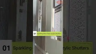 The Mandir Store Wooden Mandir in Sparkling Gold Color Glass Acrylic Shutters