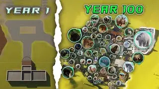 1 Wheel & 100 Years to Build a Randomly Generated Zoo - Start to Finish | Planet Zoo - SUPERCUT