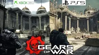 Gears of War XBOX 360 vs PS5 - Original vs Reloaded - Graphics Comparison - Framerate - 4K