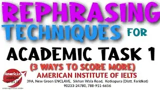 Rephrasing Techniques in ACADEMIC TASK 1 #ieltswritingvocabulary #ieltswritingtips