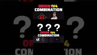 ORION 1V4 COMBINATION 😱💯 | ORION SKILL COMBINATION | ORION RUSHER COMBINATION | FF SKILL #shorts
