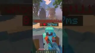PVP BUT THE ENEMY HAD A LOT OF LAG xD #shorts #minecraft