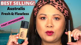 BEST SELLING Australis Fresh & Flawless Foundation & Concealer First Impressions | Affordable Makeup