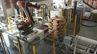 Fully Automated Robotic Palletising System - Vraykos