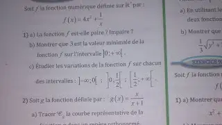 1 bac sm généralités sur les fonctions ex 90 page 68 partie 1( voir description pour  la partie 2)