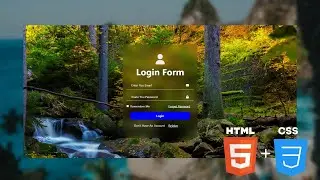 Create Responsive Login Form with HTML & CSS Only | Full Tutorial by Dr Programming