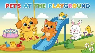 Pets at the Playground | Fun Animal Adventure Video for Kids | Animagic Studio