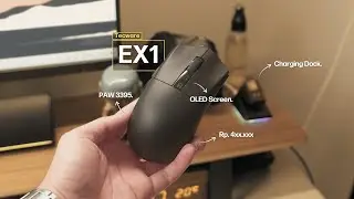 MOUSE GAMING 400 RIBUAN TERBAIK ? ADA LAYAR & CHARGING DOCKNYA !! (Review Tecware EX1)