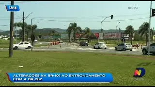 Altera&ccedil;&otilde;es no tr&acirc;nsito foram feitas na regi&atilde;o da BR-282 em Florian&oacute;polis