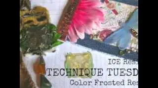 Creatively Crafty with Cindi Bisson - Color Frosted ICE Resin - Technique Tuesday .m4v