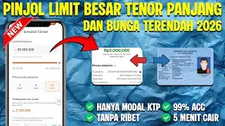 PINJOL LIMIT BESAR TENOR PANJANG 2026 🔥 PINJOL CEPAT CAIR KE DANA 2026 TENOR 12 BULAN | LEGAL & AMAN