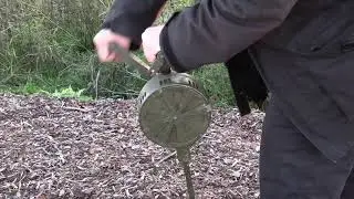 Handheld Air Raid Siren From 1941. Ilmah&auml;lytyssireeni, vm 1941.