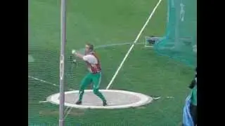 Lille 2011 - Bence Pasztor(Hungary) throw the hammer 82,60m