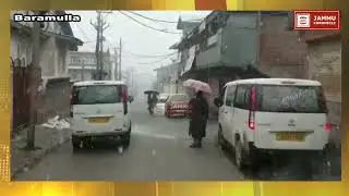 Today's snowfall in Baramulla.#Baramulla #weather #snowfall