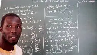 pH d'un mélange d'acide faible et de base faible et domaine de prédominance