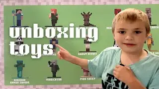 Ez unboxes Minecraft metal figure toys | EZ Adventures