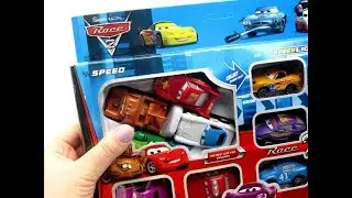 12 Disney Toy Car Pixar Cars Collection Play Vehicles Kinder Fun Мультики про машинки Молния Маквин