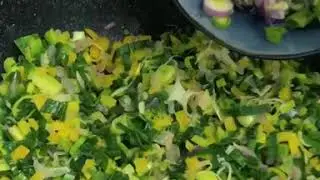 Tarta de puerros!!! S&uacute;per f&aacute;cil y explicada en 30 segundos