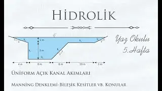 Hidrolik Dersi- Açık Kanal Akımları- Hız Dağılımı- Üniform Açık Kanal Akımları - Bileşik Kesitler