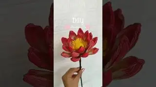 DIY lotus flower with corn husk🌽✨#handmade #diy #shorts #viralshorts #viralvideo #craft