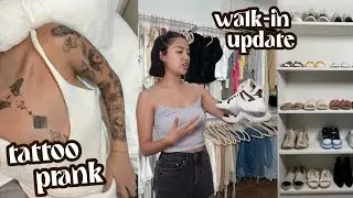 Tattoo Prank On Mom + Clothes Rack & Shoe Cabinet | Rei Germar