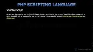 04 PHP Functions Variable Scope