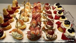 Canapes Montaditos y Tostas Variadas originales y faciles