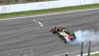 Bruno Senna driving the new F1 Lotus Renault @ Spa-Franchorchamps
