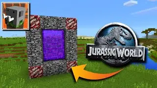 I made a Portal to Jurassic World in Craftsman: Building Craft and here's what happened..