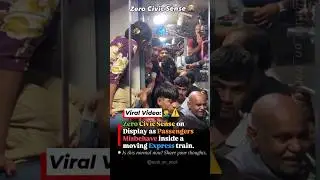 Zero Civic Sense Inside Moving Express Train | Shocking Passenger Behaviour