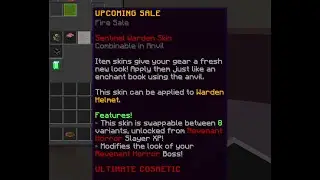 APPLYING SENTINEL WARDEN HELMET SKIN! | Hypixel Skyblock