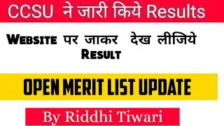 CCSUniversity Result Update| Semester Course Result Declared|CCS University News Update Today Result