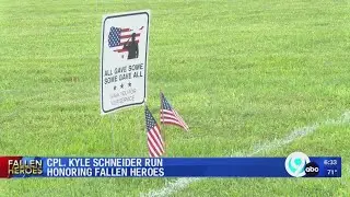 Cpl. Kyle Schneider run honors fallen heroes