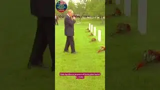 After Trump Summit, Putin Pays Tribute at Graves of Soviet Pilots in Alaska #putin #alaskasummit