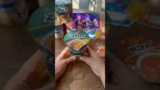 DIY party favors for my daughters Kpop Demon Hunters party 🍜💜🩷🩵