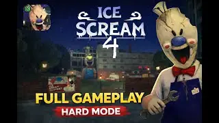 Ice Scream 4 Full Gameplay Hard Mode &ndash; Rod&rsquo;s Factory Horror Walkthrough