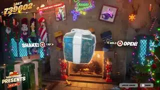 Opening Every Winterfest Gift | Fortnite 2025 Cabin 🎶