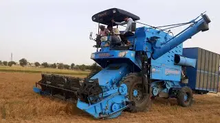 punni Combine harvester in CHANA Best Indian harvester price review farmerszone##