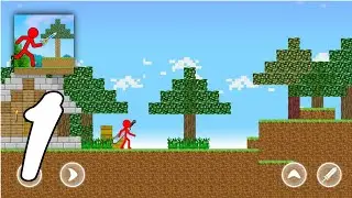 Red Stickman Parkour Fighter Gameplay Walkthrough #1 Level 1 ~ 11 (Android, IOS)
