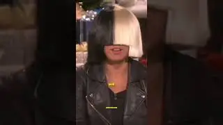 Sia being insane on Ellen's show when asked about her face #shorts