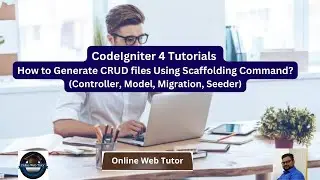 CodeIgniter 4 Tutorials | Spark Scaffolding Command | How to Generate CRUD files Using Scaffolding