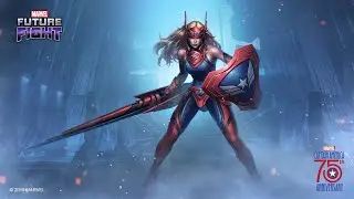 Captain America ( Sharon Rogers ) - Arctic Warrior - Dark Phoenix Stage 70 - Marvel Future FIght