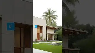 🏡 Stunning Modern 4BHK Home | Textured Facade & Glass. #youtubeshorts #home #design