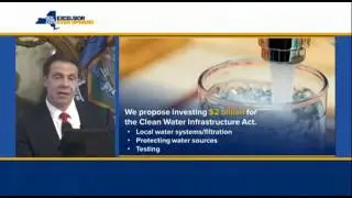 Gov. Andrew Cuomo discusses Owasco Lake during 2017-18 budget presentation