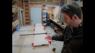 Atrium Doors | Start on the Jamb and First Coat of Spar Varnish