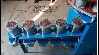 plastic nursery plant pot soil filling machine, semi-automatic potting machine, 3000-4000 pots/hour